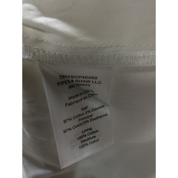 Veronica Beard 'Keora' White Cotton Poplin Top Size 2 - Picture 5 of 5